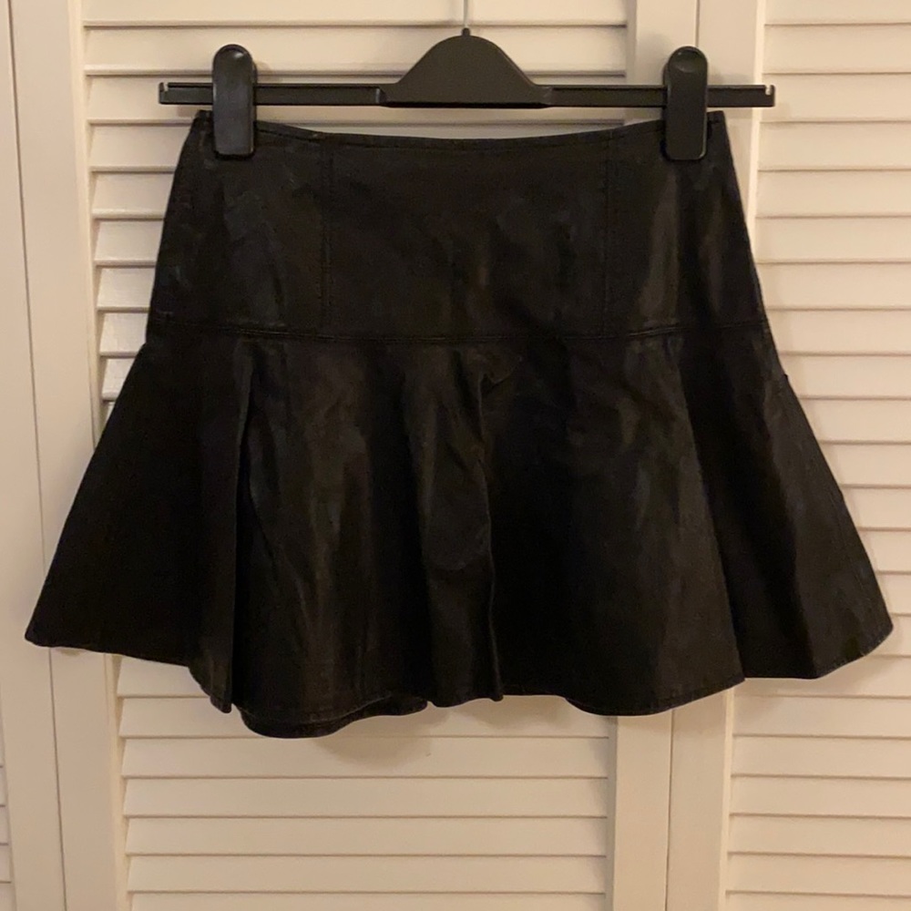 Free People Leather Skirt